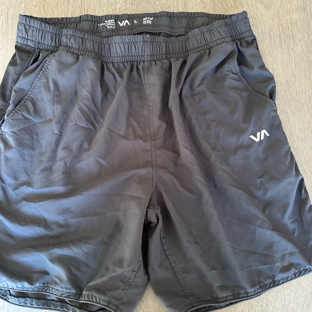 RVCA Logo Athletic Shorts